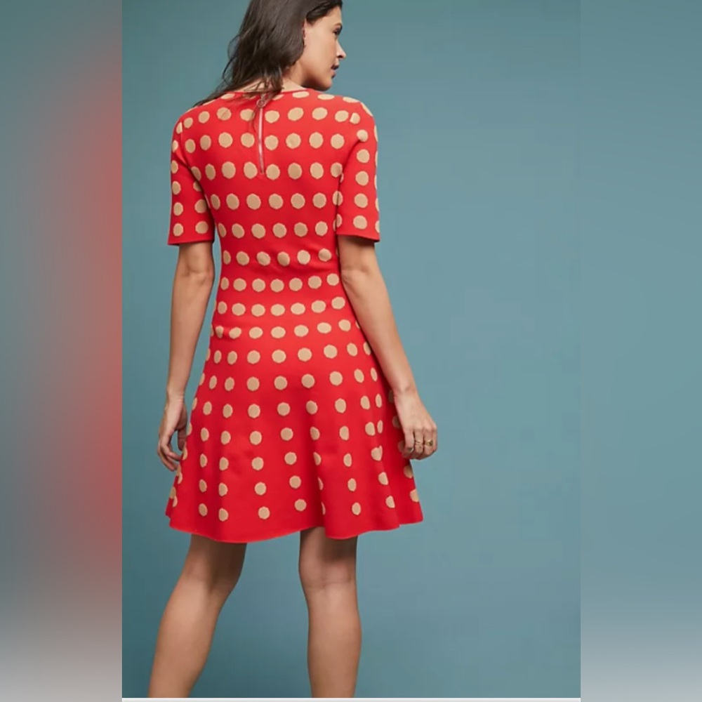 Maeve Tonal Polka Dot Dress - Picture 3 of 4